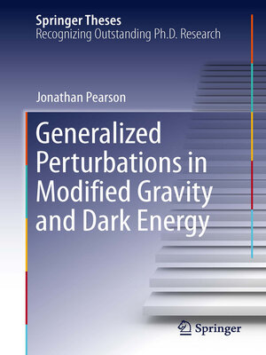 cover image of Generalized Perturbations in Modified Gravity and Dark Energy